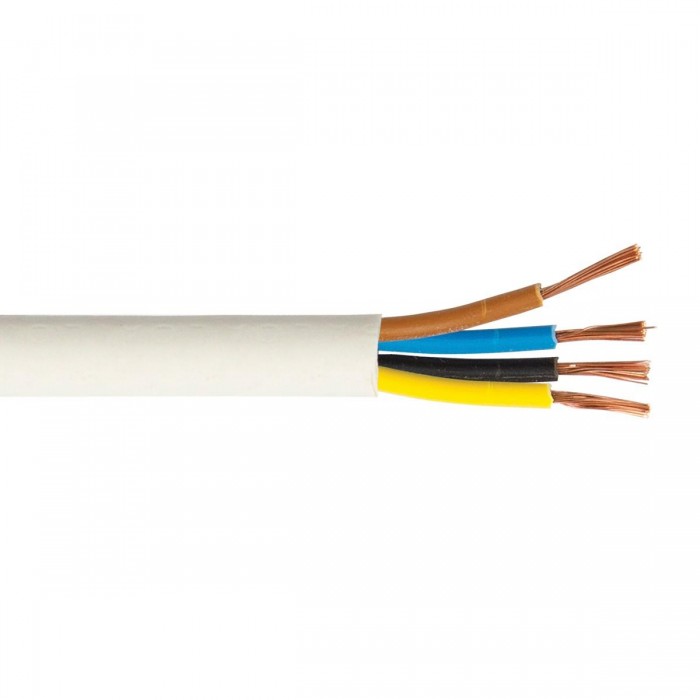 VK/H03VV-F/105/4X75/W  - Καλώδιο στρογγυλό, 4Χ0.75, λευκό