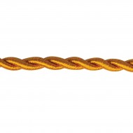 VK/00E30045 - Καλώδιο υφασμάτινο στριφτό, 3Χ0.75mm, χρυσό - 100m VK/00E30045 - Καλώδιο υφασμάτινο στριφτό, 3Χ0.75mm, χρυσό - 100m
