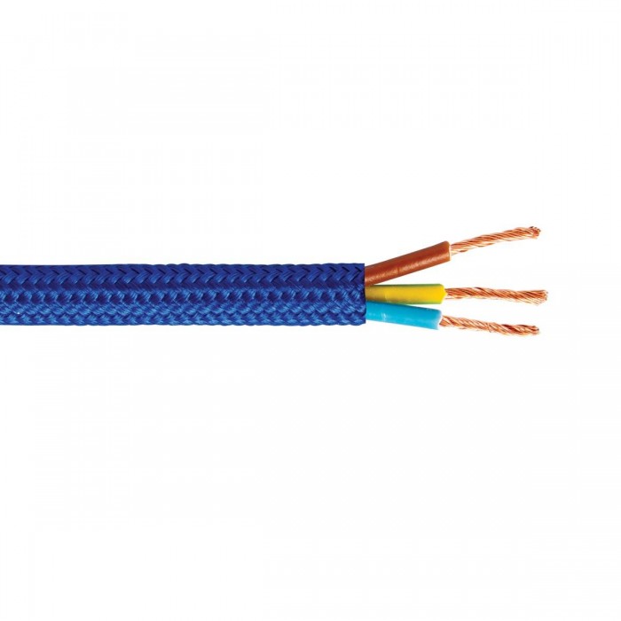VK/0T67E41  - Καλώδιο υφασμάτινο στρογγυλό, 3Χ0.75mm, μαύρο