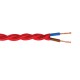 VK/00E13008  - Καλώδιο υφασμάτινο στριφτό, 2Χ0.75mm, μπορντό