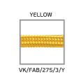 VK/FAB/275/3/Y - Καλώδιο υφασμάτινο, στρογγυλό, 2Χ0.75mm, 3m, κίτρινο 