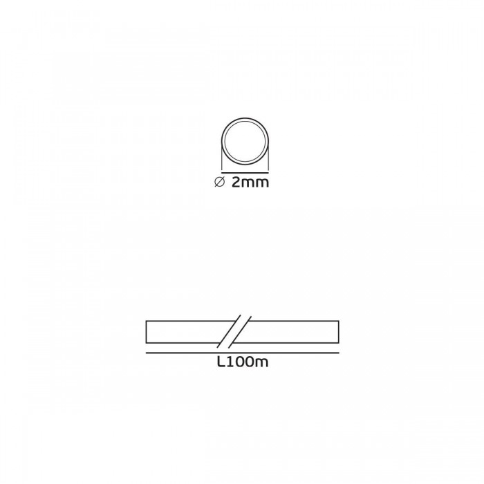 VK/21F1/2.00/B - Μακαρόνι σιλικόνης άφλεκτο, 2mm, μαύρο