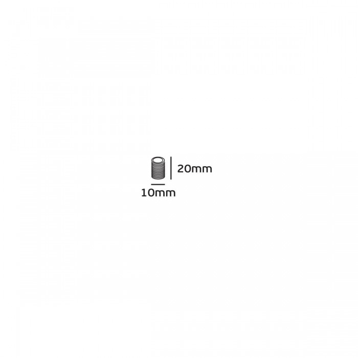 VK/2.0CM - Ατσάλινος μαστός με βόλτες, Μ10X1, 2cm