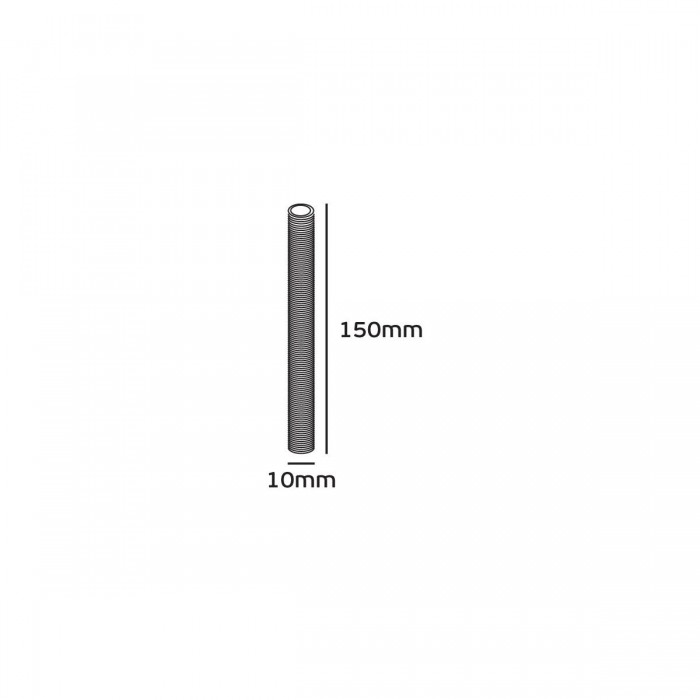 VK/15CM - Ατσάλινος μαστός με βόλτες, Μ10X1, 15cm