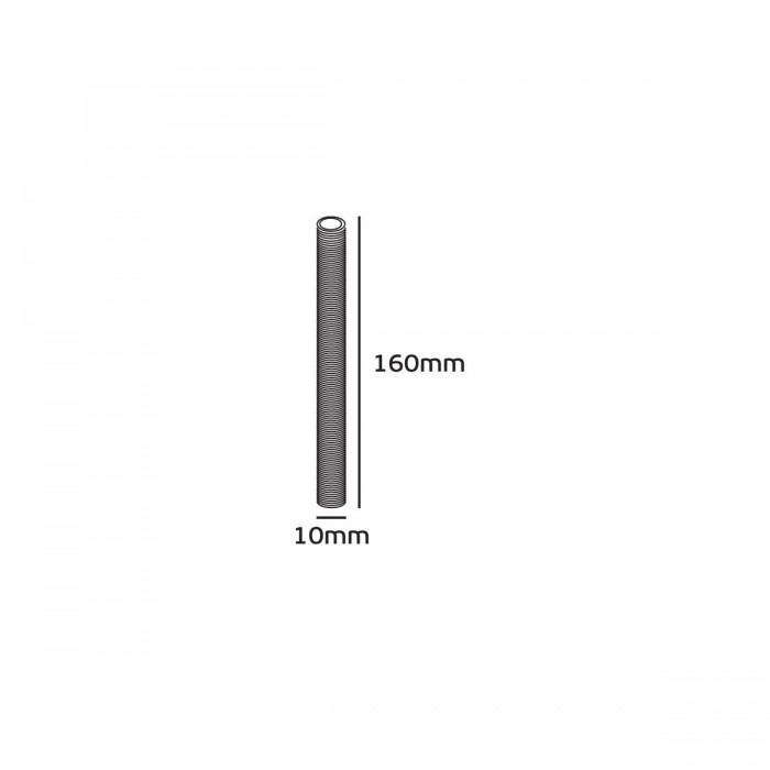VK/16CM - Ατσάλινος μαστός με βόλτες, Μ10X1, 16cm