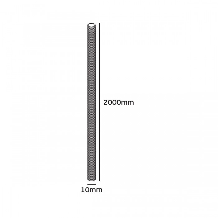 VK/200CM - Ατσάλινος μαστός με βόλτες, Μ10X1, 200cm