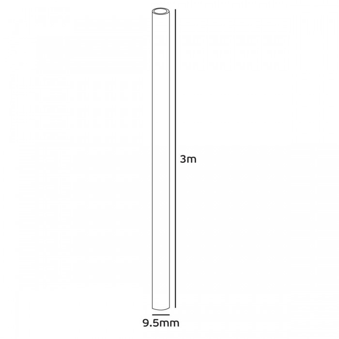VK/9.5CM/SM - Σωλήνας λείος, χωρίς βόλτες, ø9.5mm