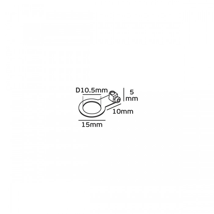 VK/337/OT - Γείωση μεταλλική, με τρύπα ø1.05cm