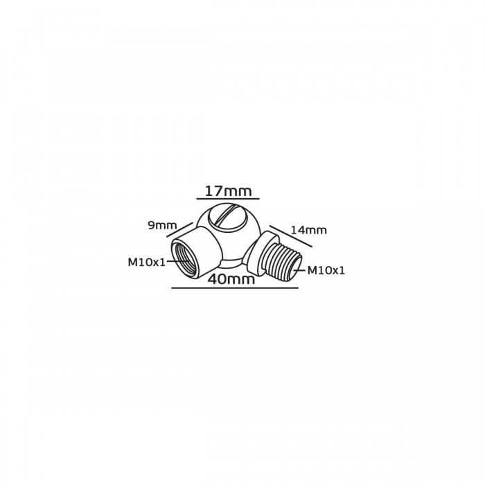 VK/SN5/A/NB - Κλειδί σπαστό, M10X1Μ/M10X1F, φυσικό μπρονζέ