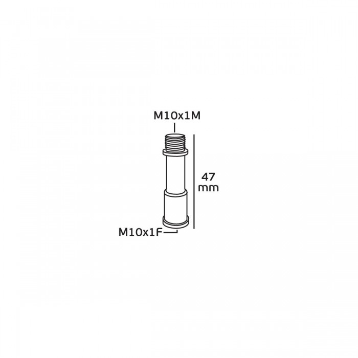 VK/CDL1 - Αποστάτης μπρούτζινος - M10X1F/M10X1M 
