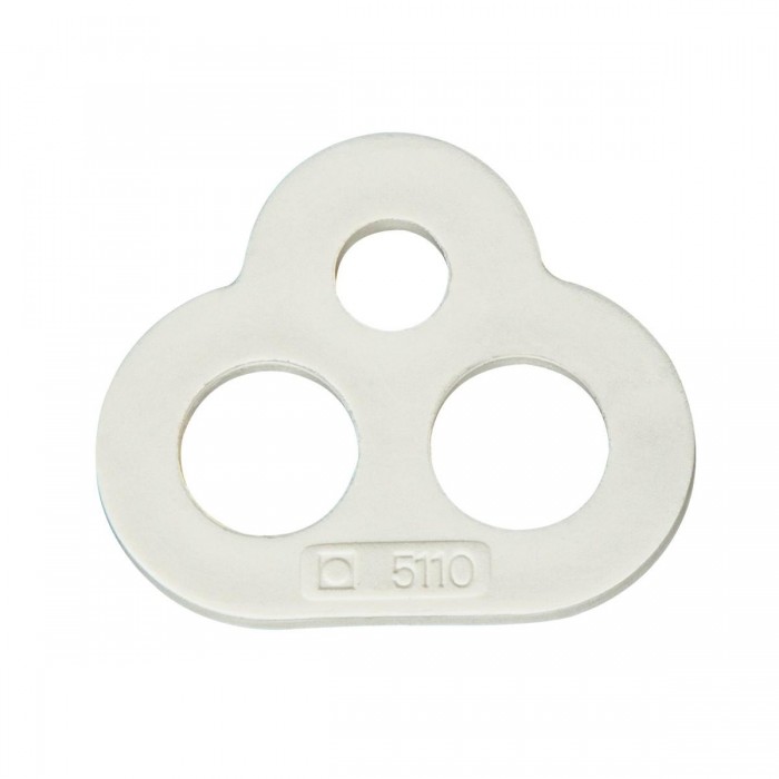 VK/5110/1/6 - Ανάρτηση με 3 τρύπες 2xø7.5mm+ø4.5mm, λευκή
