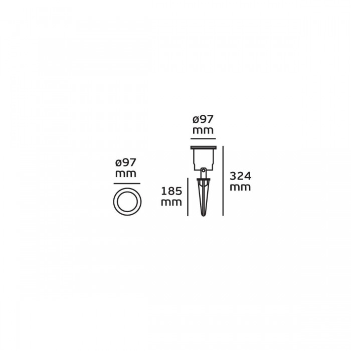 VK/01041/G - Σπότ κήπου μπηχτό με καρφί, 12V, GU5.3, MAX 35W, IP65, γκρι + γείωση VK/01041/G - Σπότ κήπου μπηχτό με καρφί, 12V, GU5.3, MAX 35W, IP65, γκρι + γείωση