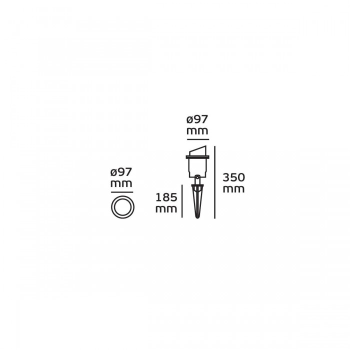 VK/01039S/W - Σπότ κήπου μπηχτό με καρφί, GU10, MAX 35W, IP65, με κάλυμα, λευκό + γείωση VK/01039S/W - Σπότ κήπου μπηχτό με καρφί, GU10, MAX 35W, IP65, με κάλυμα, λευκό + γείωση