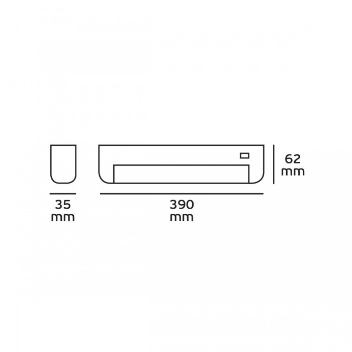 VK/TL-3012/10/W - Φωτιστικό φθορίου, 10W, λευκό, 390mm VK/TL-3012/10/W - Φωτιστικό φθορίου, 10W, λευκό, 390mm