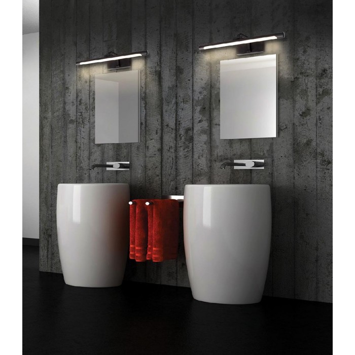 VK/04554/B/W/43 - Φωτιστικό Μπάνιου LED, μαύρο. 3000K. 8W. 690lm. CRI>80. IP20