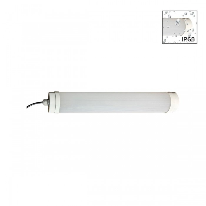 VK/02237/C - Αδιάβροχο γραμμικό φωτιστικό LED, 175-265V, 18W, 1800lm, 4000K, 220°, CRI>80, IP65, 63x7.95x5cm, λευκό VK/02237/C - Αδιάβροχο γραμμικό φωτιστικό LED, 175-265V, 18W, 1800lm, 4000K, 220°, CRI>80, IP65, 63x7.95x5cm, λευκό
