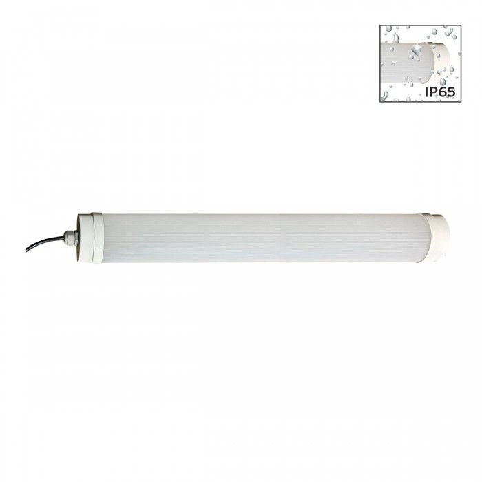 VK/02238/C - Αδιάβροχο γραμμικό φωτιστικό LED, 175-265V, 36W, 4300lm, 4000K, 220°, CRI>80, IP65, 123x7.95x5cm, λευκό VK/02238/C - Αδιάβροχο γραμμικό φωτιστικό LED, 175-265V, 36W, 4300lm, 4000K, 220°, CRI>80, IP65, 123x7.95x5cm, λευκό