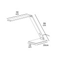 VK/04161/AL - Φωτιστικό γραφείου LED, 100-230V, 10W, 3000-6000K, 350lm, CRI>70, IP20, 34x36cm, ντιμαριζόμενο, αλουμίνιο VK/04161/AL - Φωτιστικό γραφείου LED, 100-230V, 10W, 3000-6000K, 350lm, CRI>70, IP20, 34x36cm, ντιμαριζόμενο, αλουμίνιο