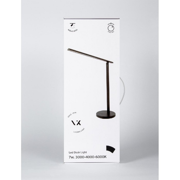 VK/04238/W/WCD - Φωτιστικό γραφείου LED, 220-240V, 7W, 3000-6000K, 650lm, CRI>80, IP20, 42x38cm, ντιμαριζόμενο, λευκό VK/04238/W/WCD - Φωτιστικό γραφείου LED, 220-240V, 7W, 3000-6000K, 650lm, CRI>80, IP20, 42x38cm, ντιμαριζόμενο, λευκό