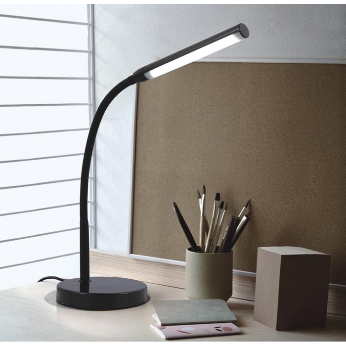 VK/04240/W/D - Φωτιστικό γραφείου LED, 220-240V, 4W, 5000K, 350lm, CRI>80, IP20, ø13x57cm, ντιμαριζόμενο, λευκό VK/04240/W/D - Φωτιστικό γραφείου LED, 220-240V, 4W, 5000K, 350lm, CRI>80, IP20, ø13x57cm, ντιμαριζόμενο, λευκό