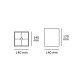 VK/E27/E14/S14/BG - Υφασμάτινο καπέλο, 140x140x170mm, τετράγωνο εκρού, E14/E27, MAX 35/42W VK/E27/E14/S14/BG - Υφασμάτινο καπέλο, 140x140x170mm, τετράγωνο εκρού, E14/E27, MAX 35/42W