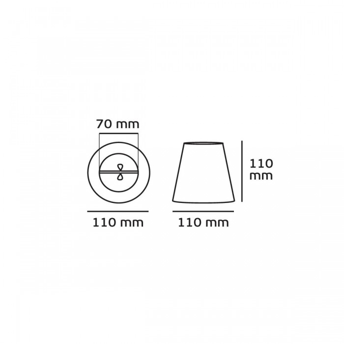 VK/D11/V/R - Υφασμάτινο καπέλο, μίνι, 70x110x110mm, με έλασμα, κόκκινο, E14, MAX 35W VK/D11/V/R - Υφασμάτινο καπέλο, μίνι, 70x110x110mm, με έλασμα, κόκκινο, E14, MAX 35W