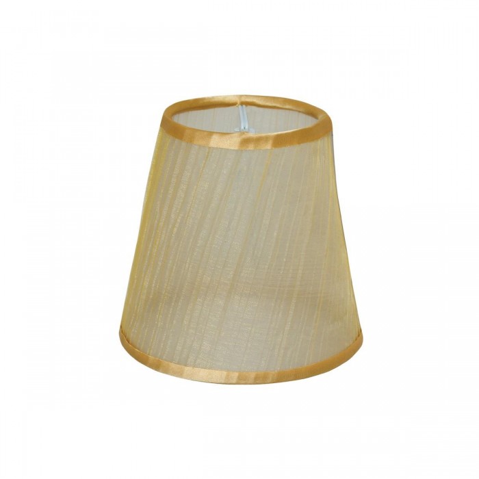 VK/D11/V/A - Υφασμάτινο καπέλο, μίνι, 70x110x110mm, με έλασμα, μελί, E14, MAX 35W
