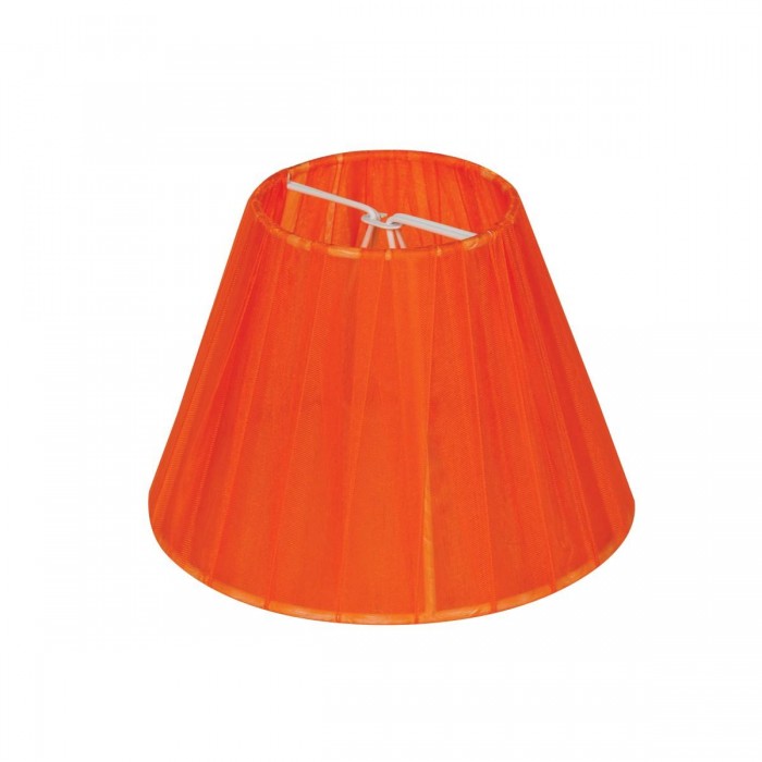 VK/ORG/S/8/OR - Υφασμάτινο καπέλο, μίνι, 80x150x110mm, με έλασμα, οργάντζα, πορτοκαλί, E14, MAX 35W VK/ORG/S/8/OR - Υφασμάτινο καπέλο, μίνι, 80x150x110mm, με έλασμα, οργάντζα, πορτοκαλί, E14, MAX 35W