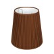 VK/ORG/10/BR - Υφασμάτινο καπέλο, 105x145x150mm, στρογγυλό, οργάντζα, καφέ, E14/E27, MAX 35/42W VK/ORG/10/BR - Υφασμάτινο καπέλο, 105x145x150mm, στρογγυλό, οργάντζα, καφέ, E14/E27, MAX 35/42W