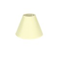 VK/E27/E14/D18/BG - Υφασμάτινο καπέλο, 80x180x140mm, στρογγυλό, εκρού, E14/E27, MAX 35/42W