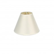 VK/E27/E14/D18/W - Υφασμάτινο καπέλο, 80x180x140mm, στρογγυλό, λευκό, E14/E27, MAX 35/42W