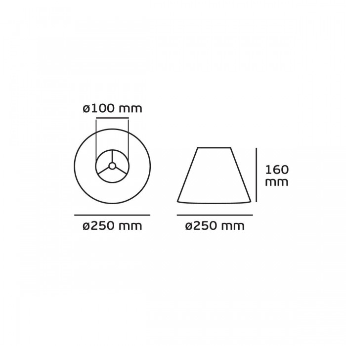 VK/E27/E14/D25/BG - Υφασμάτινο καπέλο, 100x250x160mm, στρογγυλό, εκρού, E14/E27, MAX 35/42W VK/E27/E14/D25/BG - Υφασμάτινο καπέλο, 100x250x160mm, στρογγυλό, εκρού, E14/E27, MAX 35/42W