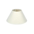 VK/E27/E14/D25/W - Υφασμάτινο καπέλο, 100x250x160mm, στρογγυλό, λευκό, E14/E27, MAX 35/42W