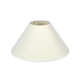 VK/E27/E14/D30/W - Υφασμάτινο καπέλο, 120x300x190mm, στρογγυλό, λευκό, E14/E27, MAX 35/42W