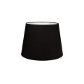 VK/E27/E14/RD30/B - Υφασμάτινο καπέλο, 245x300x200mm, στρογγυλό, μαύρο, E14/E27, MAX 35/42W
