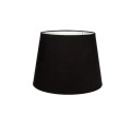 VK/E27/E14/RD40/B - Υφασμάτινο καπέλο, 300x400x300mm, στρογγυλό, μαύρο, E14/E27, MAX 35/42W