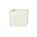 VK/E27/E14/S17/W - Υφασμάτινο καπέλο, 170x170x180mm, τετράγωνο, λευκό, E14/E27, MAX 35/42W