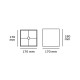 VK/E27/E14/S17/W - Υφασμάτινο καπέλο, 170x170x180mm, τετράγωνο, λευκό, E14/E27, MAX 35/42W VK/E27/E14/S17/W - Υφασμάτινο καπέλο, 170x170x180mm, τετράγωνο, λευκό, E14/E27, MAX 35/42W