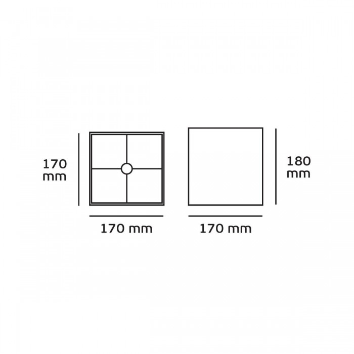 VK/E27/E14/S17/B - Υφασμάτινο καπέλο, 170x170x180mm, τετράγωνο, μαύρο, E14/E27, MAX 35/42W VK/E27/E14/S17/B - Υφασμάτινο καπέλο, 170x170x180mm, τετράγωνο, μαύρο, E14/E27, MAX 35/42W