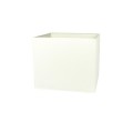 VK/E27/E14/S35/W - Υφασμάτινο καπέλο, 350x350x300mm, τετράγωνο, λευκό, E14/E27, MAX 35/42W