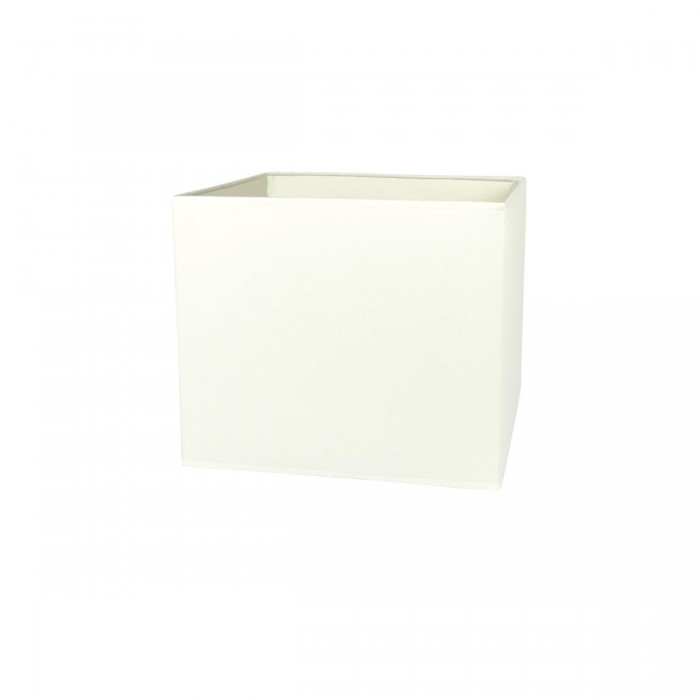VK/E27/E14/S35/W - Υφασμάτινο καπέλο, 350x350x300mm, τετράγωνο, λευκό, E14/E27, MAX 35/42W VK/E27/E14/S35/W - Υφασμάτινο καπέλο, 350x350x300mm, τετράγωνο, λευκό, E14/E27, MAX 35/42W