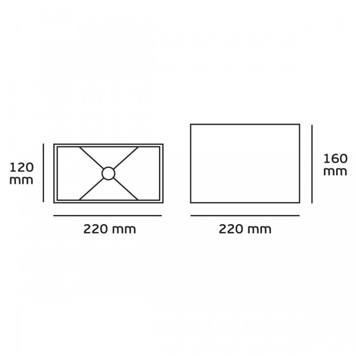 VK/E27/E14/SE22/B - Υφασμάτινο καπέλο, 120x220x160mm, ορθογώνιο, μαύρο, E14/E27, MAX 35/42W VK/E27/E14/SE22/B - Υφασμάτινο καπέλο, 120x220x160mm, ορθογώνιο, μαύρο, E14/E27, MAX 35/42W