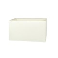 VK/E27/E14/SE30/W - Υφασμάτινο καπέλο, 120x300x160mm, ορθογώνιο, λευκό, E14/E27, MAX 35/42W