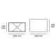VK/E27/E14/SE30/B - Υφασμάτινο καπέλο, 120x300x160mm, ορθογώνιο, μαύρο, E14/E27, MAX 35/42W VK/E27/E14/SE30/B - Υφασμάτινο καπέλο, 120x300x160mm, ορθογώνιο, μαύρο, E14/E27, MAX 35/42W