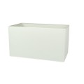 VK/E27/E14/SE35/W - Υφασμάτινο καπέλο, 200x350x200mm, ορθογώνιο, λευκό, E14/E27, MAX 35/42W