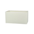 VK/E27/E14/SE45/W - Υφασμάτινο καπέλο, 250x450x250mm, ορθογώνιο, λευκό, E14/E27, MAX 35/42W