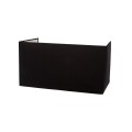 VK/E27/E14/G30/B - Υφασμάτινο καπέλο, 140x300x170mm, μισό ορθογώνιο, μαύρο, E14/E27, MAX 35/42W