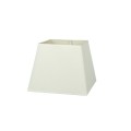 VK/E27/E14/SM25/W - Υφασμάτινο καπέλο, 180x250x200mm, τραπέζιο, λευκό, E14/E27, MAX 35/42W