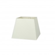 VK/E27/E14/SM25/W - Υφασμάτινο καπέλο, 180x250x200mm, τραπέζιο, λευκό, E14/E27, MAX 35/42W