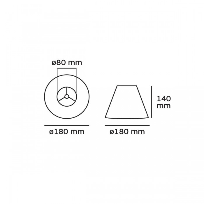 VK/E27/E14/D18/BL - Υφασμάτινο καπέλο, 80x180x140mm, στρογγυλό, μπλε, E14/E27, MAX 35/42W VK/E27/E14/D18/BL - Υφασμάτινο καπέλο, 80x180x140mm, στρογγυλό, μπλε, E14/E27, MAX 35/42W